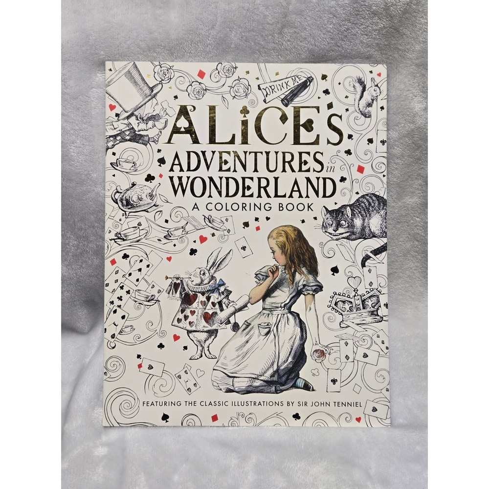Alice's Adventures in Wonderland Coloring Book John Tenniel Silver Dolphin 2016